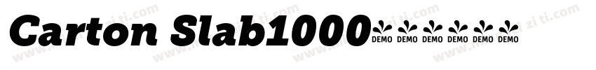 Carton Slab1000字体转换